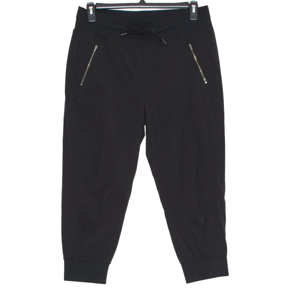 Athleta Trekkie North Jogger Ripstop High Rise Crop Pull On Athleisure Black 12